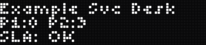 Normal display showing the org name, P1 and P2 open counts, and SLA: OK